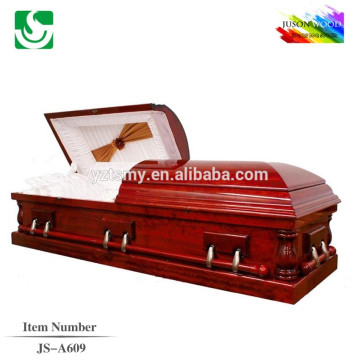 JS-A609 best selling good quality president mahogany casket